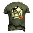 Halloween Dab Cat Mom Boys Girls Kids Halloween Men's 3D T-shirt Back Print Army Green