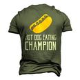 Hot Dog Eating Champion Fast Food Men's 3D T-Shirt Back Print Army Green