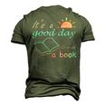 Its Good Day To Read Book Funny Library Reading Lovers  Men's 3D Print Graphic Crewneck Short Sleeve T-shirt Army Green