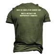 Do At My Job Men's 3D T-shirt Back Print Army Green