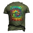 June 56 Years Old Since 1966 56Th Birthday Tie Dye Men's 3D T-Shirt Back Print Army Green