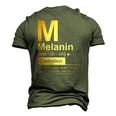 Melanin Brown Sugar Warm Honey Chocolate Black Gold Men's 3D T-Shirt Back Print Army Green