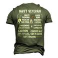 Navy Veteran - 100 Organic Men's 3D Print Graphic Crewneck Short Sleeve T-shirt Army Green