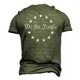 We The People Preamble Us Constitution 4Th Of July Patriotic Men's 3D T-shirt Back Print Army Green