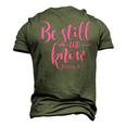 Psalm 4610 Be Still And Know Christian Arrow Men's 3D T-shirt Back Print Army Green