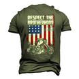 Respect Brotherhood Men's 3D T-shirt Back Print Army Green