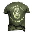 Respect All - Fear None Men's 3D T-shirt Back Print Army Green
