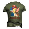 Running The Country Is Like Riding A Bike Anti Biden Men's 3D T-Shirt Back Print Army Green