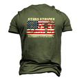 Stars Stripes Reproductive Rights Fourth Of July My Body My Choice Uterus Men's 3D T-Shirt Back Print Army Green