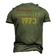 Vintage 1973 49Th Birthday Awesome Since July Retro Men's 3D T-shirt Back Print Army Green