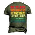 Vintage 90 Years Of Being Awesome Unique 90Th Birthday Men's 3D T-shirt Back Print Army Green