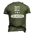 Vintage Enid Oklahoma Home Roots Men's 3D T-Shirt Back Print Army Green