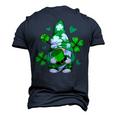 Love Gnomes Irish Shamrock St Patricks Day Four Leaf Clover Men's T-shirt 3D Print Graphic Crewneck Short Sleeve Back Print Khaki