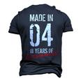 18Th Birthday Boys Girls Awesome Since 2004 18 Year Old  Men's 3D Print Graphic Crewneck Short Sleeve T-shirt Navy Blue