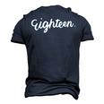 18Th Birthday For Girl Eighn Party N Women Age 18 Year  Men's 3D Print Graphic Crewneck Short Sleeve T-shirt Navy Blue