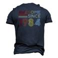 38Th Birthday 1984 Made In 1984 Awesome Since 1984 Birthday Men's 3D T-Shirt Back Print Navy Blue