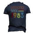 39 Year Old Legend Since 1983 39Th Birthday Retro Men's 3D T-Shirt Back Print Navy Blue
