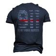911 Is My Work Number Firefighter Hero Quote Men's 3D T-Shirt Back Print Navy Blue