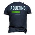 Adult 18Th Birthday Adulting For 18 Years Old Girls Boys Men's 3D T-shirt Back Print Navy Blue