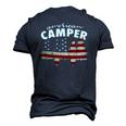 American Camper US Flag Patriotic Camping Men's 3D T-Shirt Back Print Navy Blue