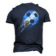 Argentina Soccer Argentinian Flag Pride Soccer Player Men's 3D T-Shirt Back Print Navy Blue