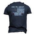 Ask Me About Medicare Health Insurance Consultant Agent Cool Men's 3D T-Shirt Back Print Navy Blue