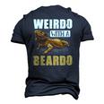 Bearded Dragon Weirdo With A Beardo Reptiles Men's 3D T-Shirt Back Print Navy Blue