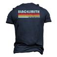 Blacksmith Job Title Profession Birthday Worker Idea Men's 3D T-Shirt Back Print Navy Blue
