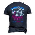 Burnouts Or Bows Gender Reveal Baby Party Announce Uncle Men's 3D T-Shirt Back Print Navy Blue