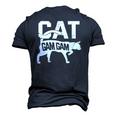Cat Gam Gam Kitten Pet Owner Meow Men's 3D T-Shirt Back Print Navy Blue