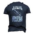 Cello Musician &8211 Orchestra Classical Music Cellist Men's 3D T-Shirt Back Print Navy Blue