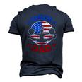 Cheer Dad Proud Fathers Day Cheerleading Girl Competition Men's 3D T-Shirt Back Print Navy Blue