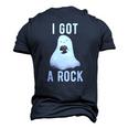 Cute Ghost Halloween I Got A Rock Men's 3D T-Shirt Back Print Navy Blue