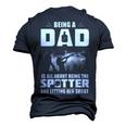 Being A Dad - Letting Her Shoot Men's 3D T-shirt Back Print Navy Blue