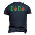 Dada Daddy Watermelon Summer Vacation Summer Men's 3D T-Shirt Back Print Navy Blue