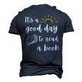 Funny Its Good Day To Read Book Funny Library Reading Lover  Men's 3D Print Graphic Crewneck Short Sleeve T-shirt Navy Blue