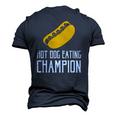Hot Dog Eating Champion Fast Food Men's 3D T-Shirt Back Print Navy Blue