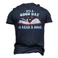 Its Good Day To Read Book Funny Library Reading Lovers  Men's 3D Print Graphic Crewneck Short Sleeve T-shirt Navy Blue