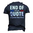 Joe End Of Quote Repeat The Line V2 Men's 3D T-shirt Back Print Navy Blue