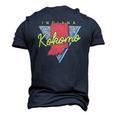 Kokomo Indiana Retro Triangle In City Men's 3D T-Shirt Back Print Navy Blue