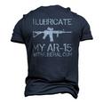 I Lubricate My Ar-15 With Liberal CUM Men's 3D T-Shirt Back Print Navy Blue