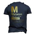 Melanin Brown Sugar Warm Honey Chocolate Black Gold Men's 3D T-Shirt Back Print Navy Blue