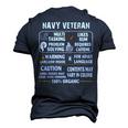 Navy Veteran - 100 Organic Men's 3D Print Graphic Crewneck Short Sleeve T-shirt Navy Blue