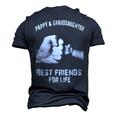 Pappy & Granddaughter - Best Friends Men's 3D T-shirt Back Print Navy Blue