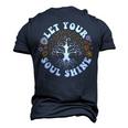Peace Sign Love 60S 70S Tie Dye Hippie Halloween Costume V6 Men's 3D T-shirt Back Print Navy Blue