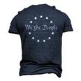 We The People Preamble Us Constitution 4Th Of July Patriotic Men's 3D T-shirt Back Print Navy Blue