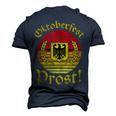 Retro Prost  Men Women German Eagle Vintage Oktoberfest  Men's T-shirt 3D Print Graphic Crewneck Short Sleeve Back Print Navy Blue