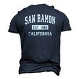 San Ramon California Ca Vintage Established Sports Men's 3D T-Shirt Back Print Navy Blue