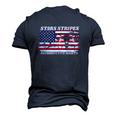 Stars Stripes Reproductive Rights Fourth Of July My Body My Choice Uterus Men's 3D T-Shirt Back Print Navy Blue