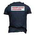 Unemployed Lifeguard Life Guard Men's 3D T-Shirt Back Print Navy Blue